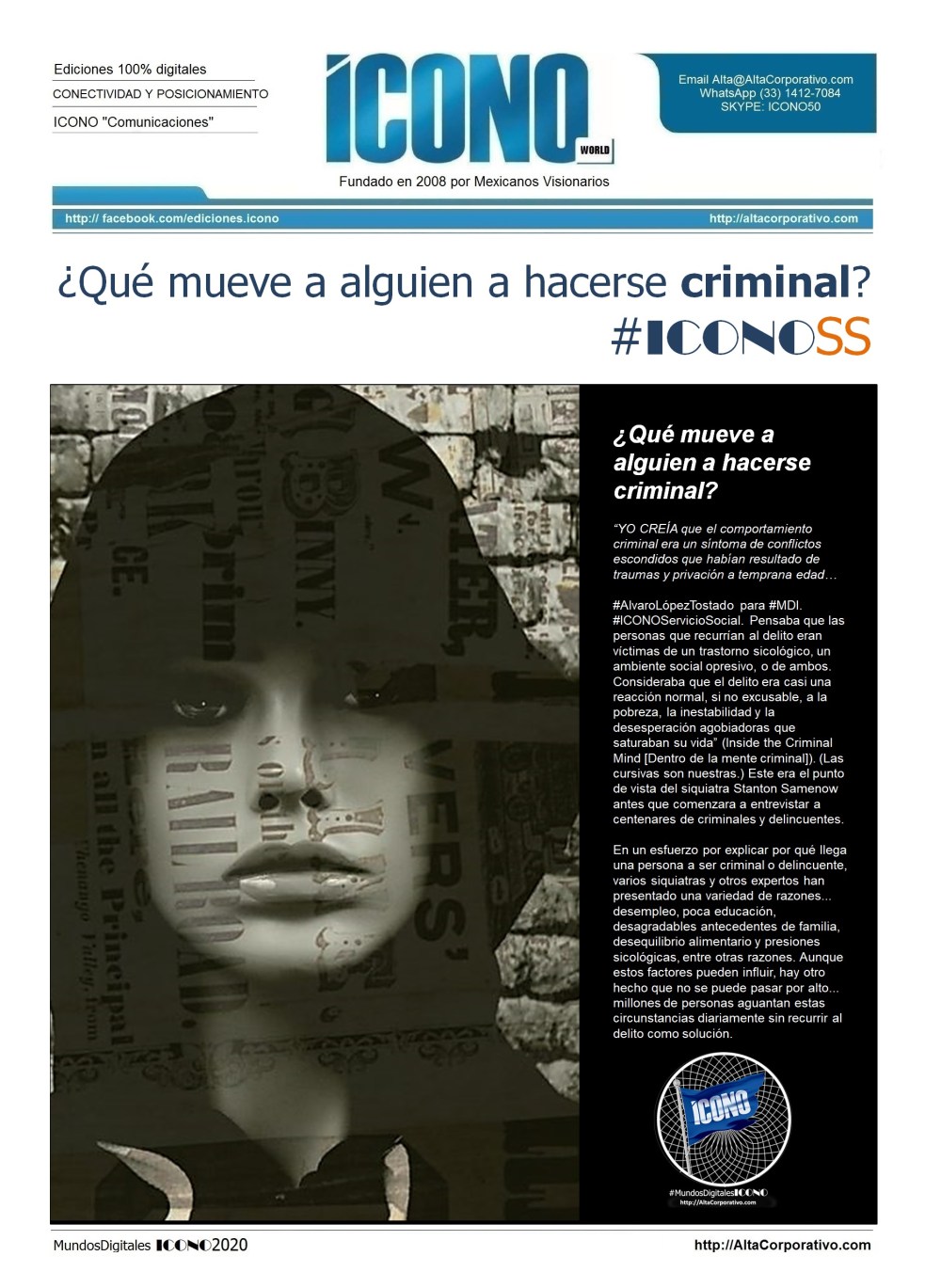 #PensamientoCRIMINAL #ICONOServicioSocial