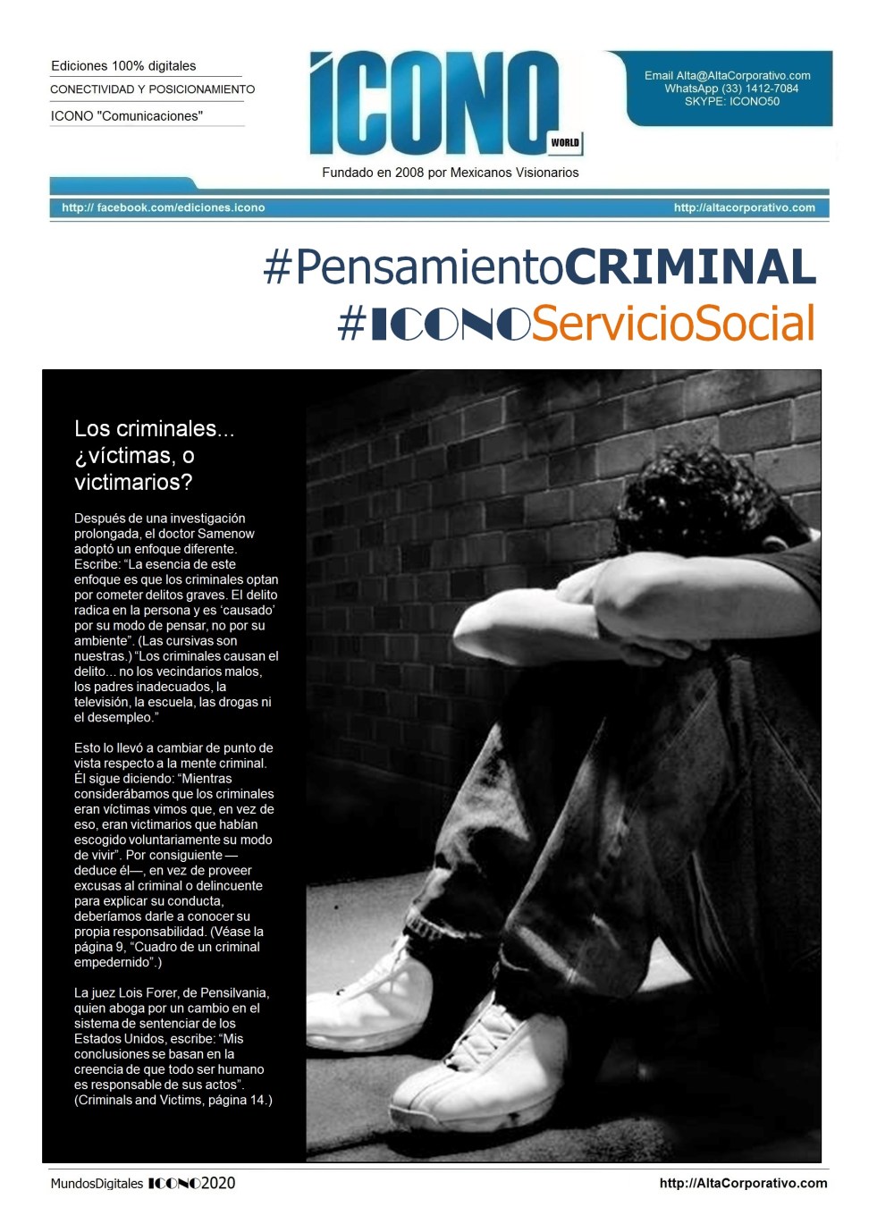#PensamientoCRIMINAL #ICONOServicioSocial